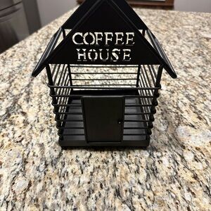 Black Coffee House K-Cup Decorative Holder